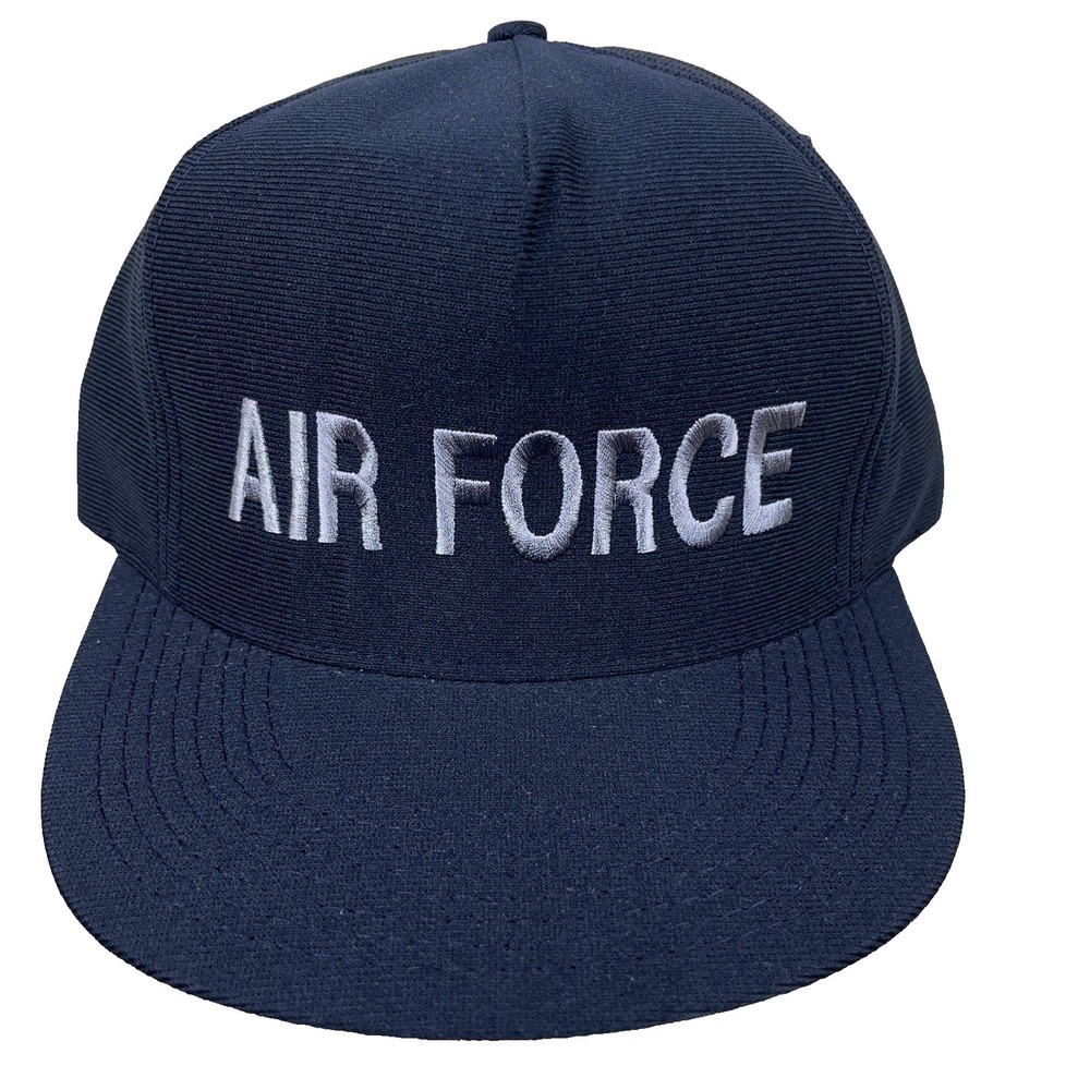 Vintageโ US Air Force Hat Cap Snapback Made In USA Military Veteran 90s Adult